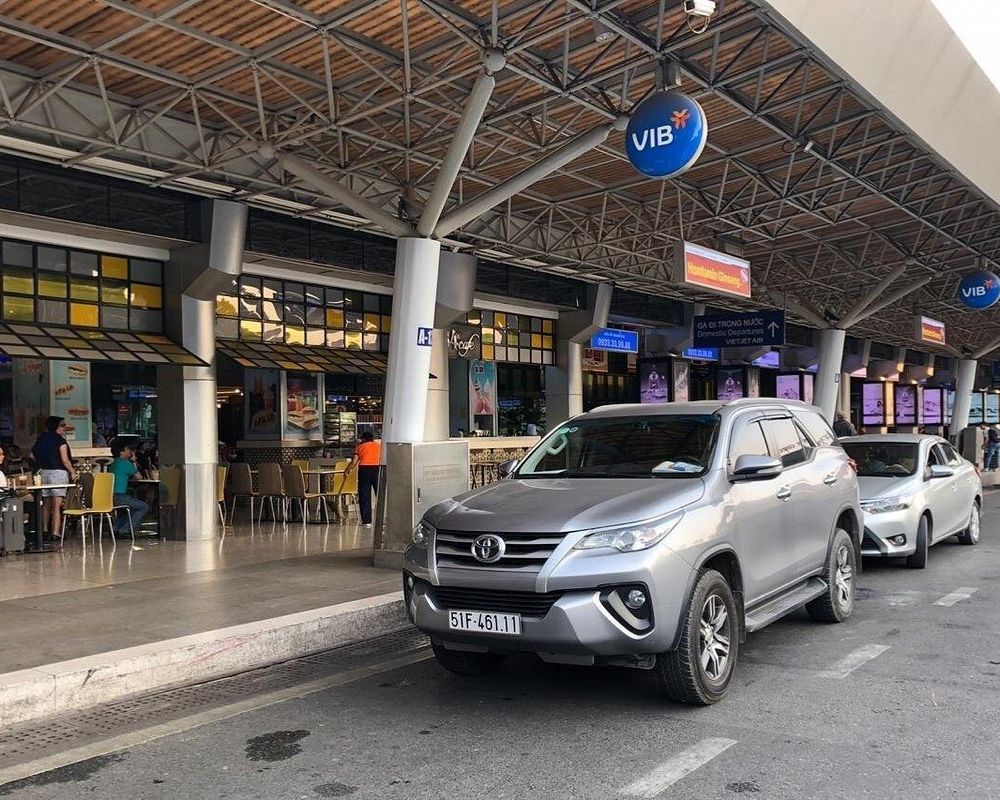 Our 7 seat car at Ho Chi Minh airport