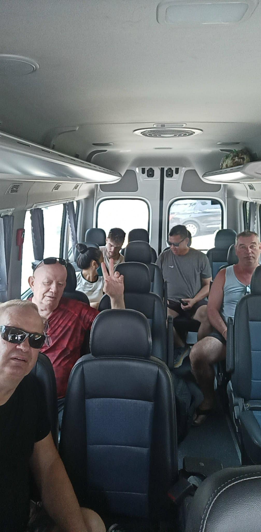 Tourists rent a our limousine car