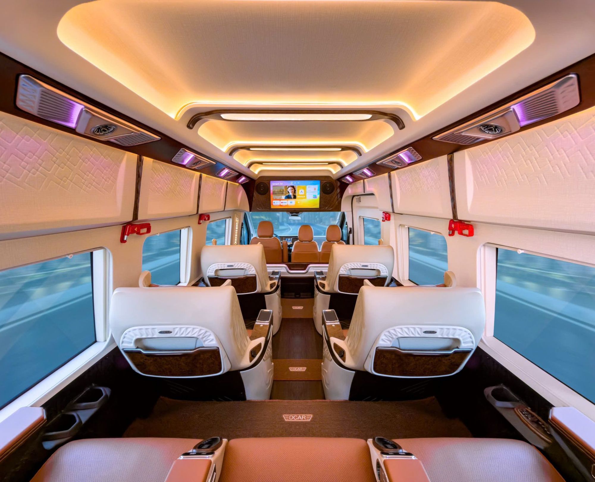 Luxurious-DCar-Business-Class-cabin-featuring-a-large-LED-smart-TV-and-premium-sound-system-for-passengers