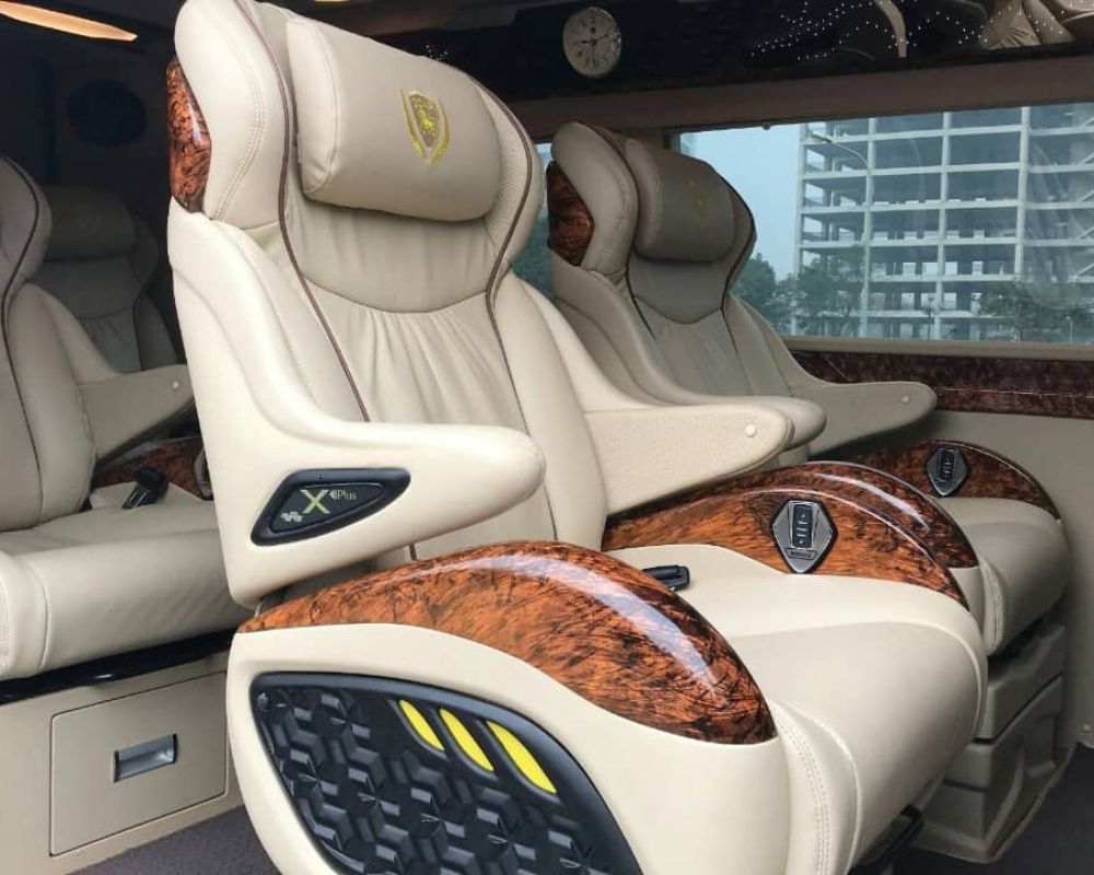 Limousine seats are spacious and comfortable