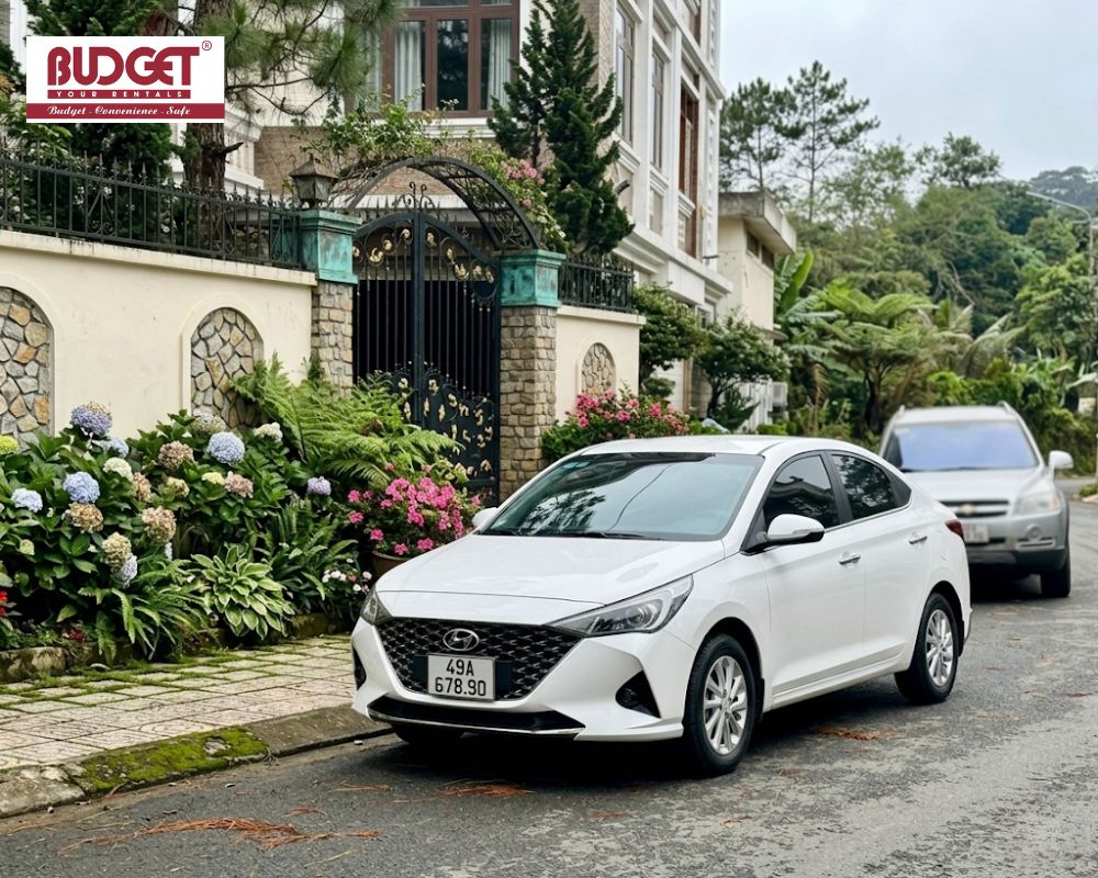White-Hyundai-Accent-4-seat-sedan