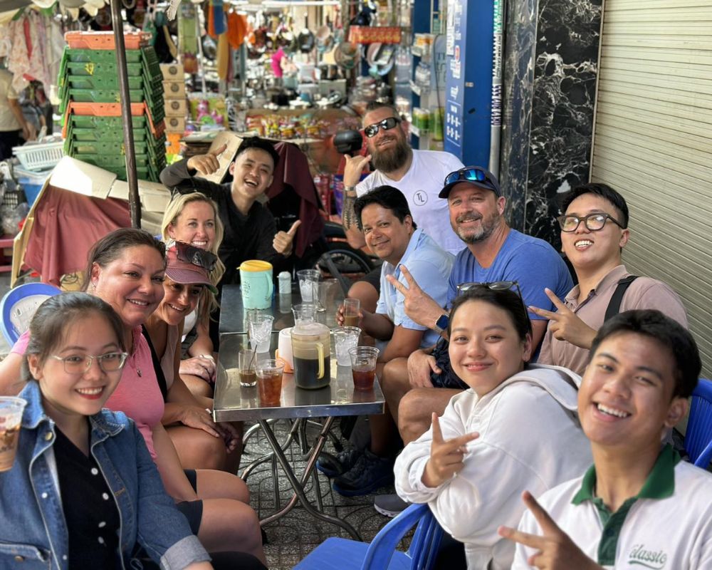 Eat at local stall in HCM