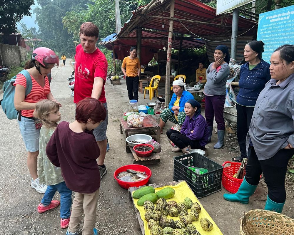 Local market at Ha Giang