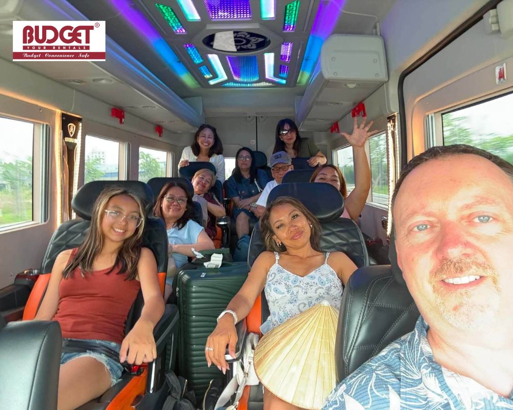 A-group-of-USA-travelers-enjoying-our-comfortable-private-car-transfer-service
