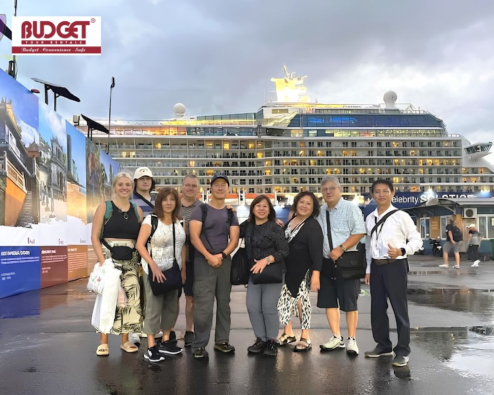 A-group-of-international-tourists-posing-with-our-driver-at-Chan-May-Port