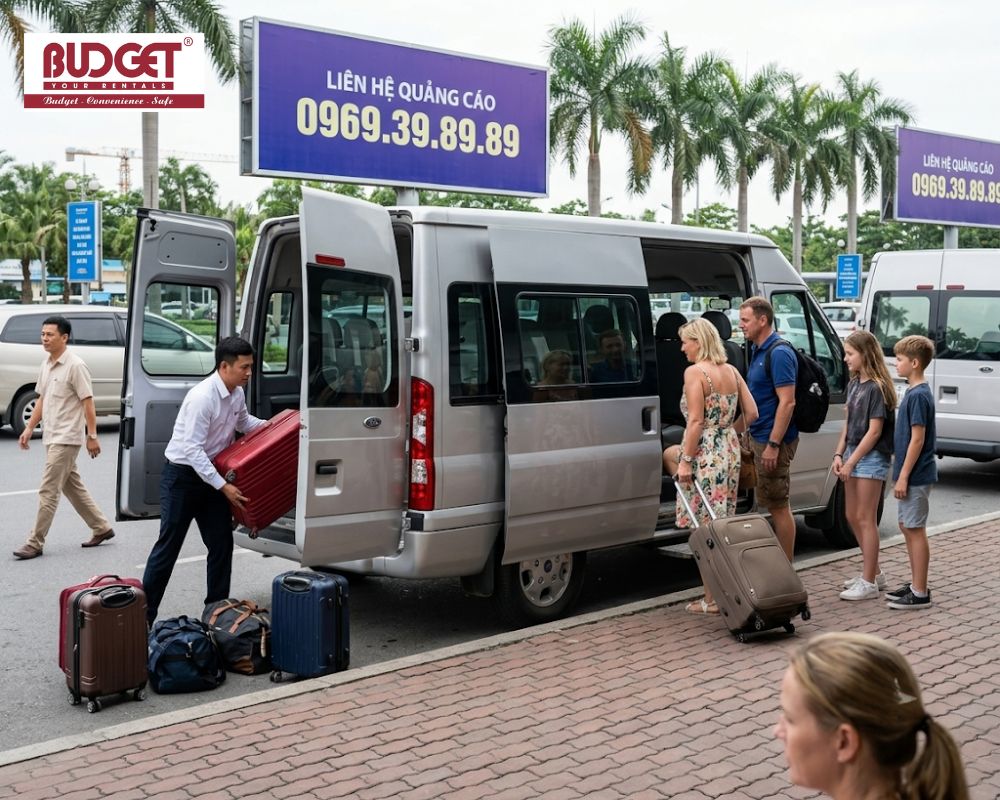 Our-driver-loaded-luggage-into-a-16-seat-car-at-Tan-Son-Nhat-Airport-for-an-American-family