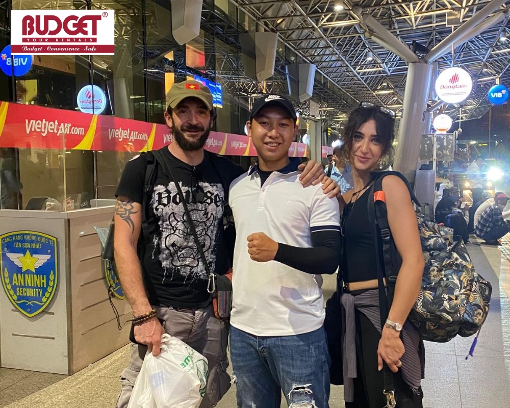 Our driver pick tourists up at Ho Chi Minh airport