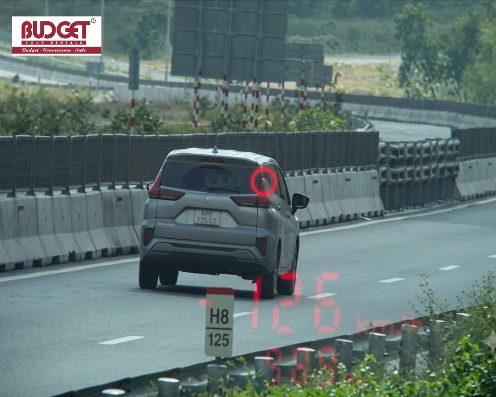 Self-drive-rental-car-captured-in-a-speed-violation-on-a-Vietnam-highway-by-traffic-camera