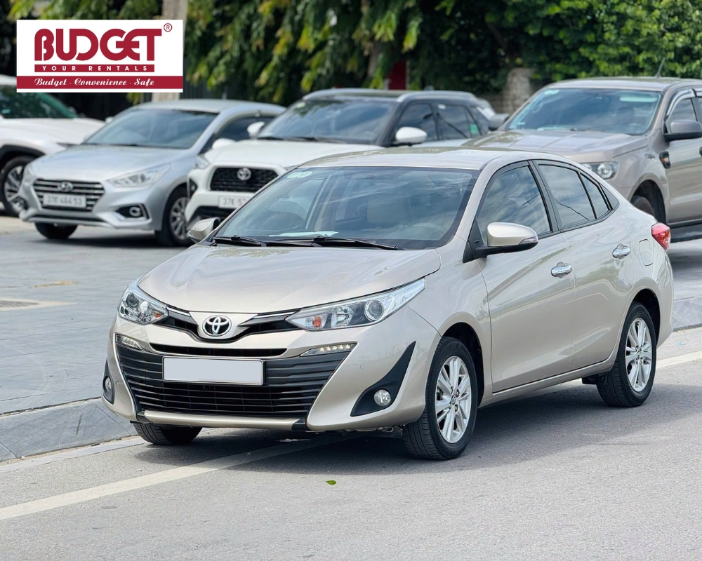 A fleet of cars by Vietnam Budget Car Rental