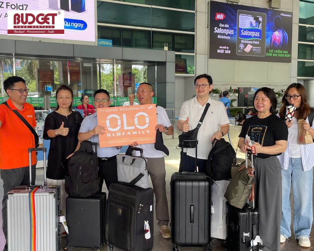 Our driver welcoming guests at Tan Son Nhat International Airport