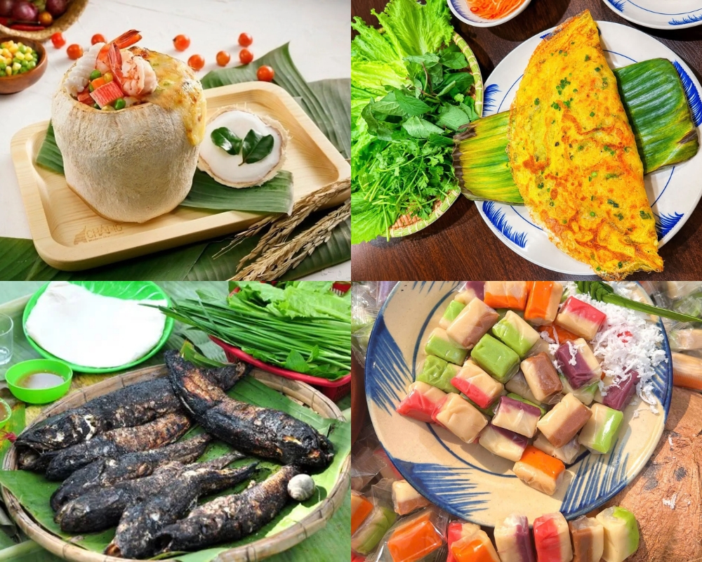 Some specialty dishes of Ben Tre