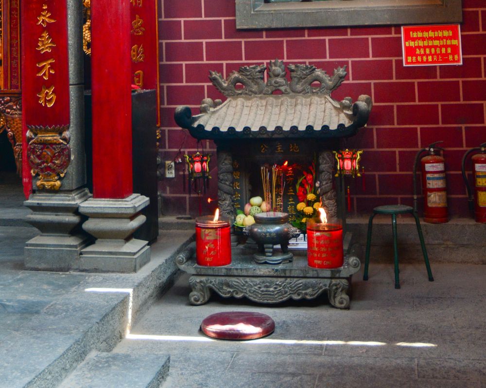 A traditional altar for worship