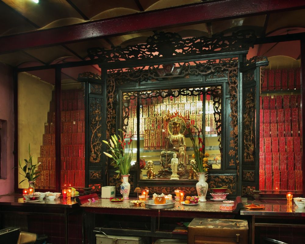 Inside Jade Emperor Pagoda in Ho Chi Minh