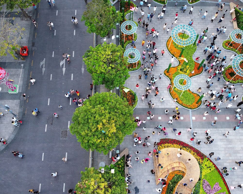 Nguyen Hue Flower Street on Tet holiday