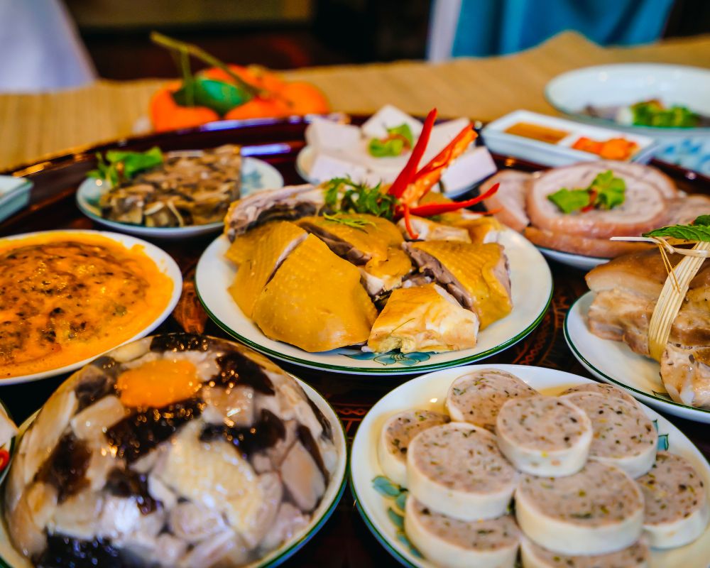 Traditional Tet Festival cuisine of Vietnam