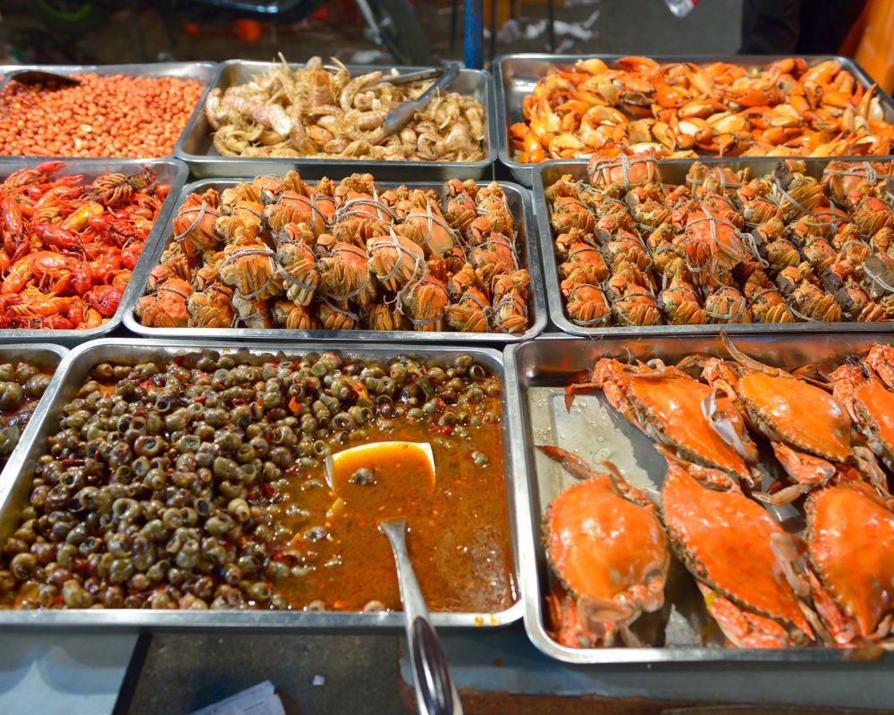 Prepared seafood dishes