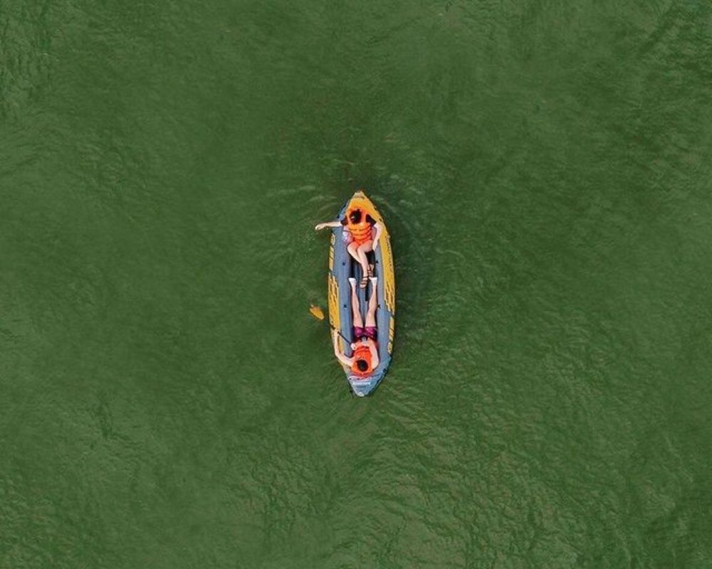 Kayaking at Tri An Lake