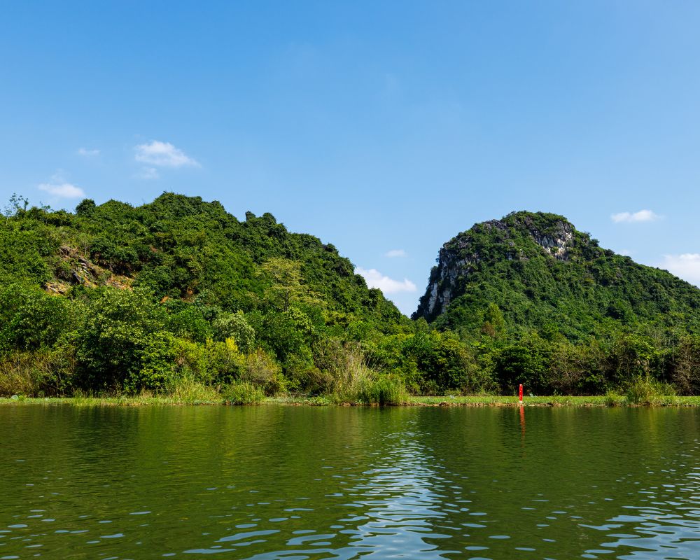 The Landscape at the Perfume Pagoda in Vietnam