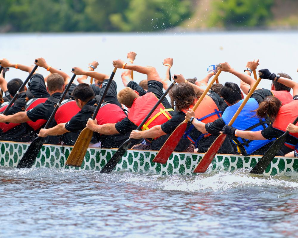 Dragon boat race crew