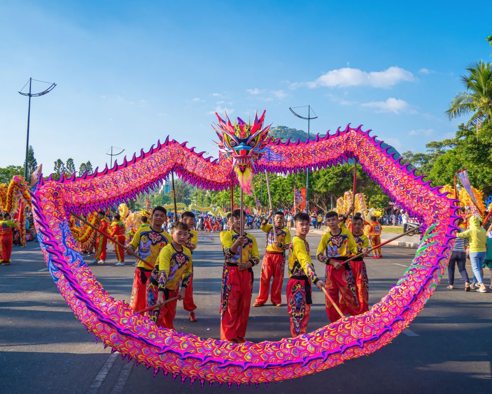 Dragon dance performance