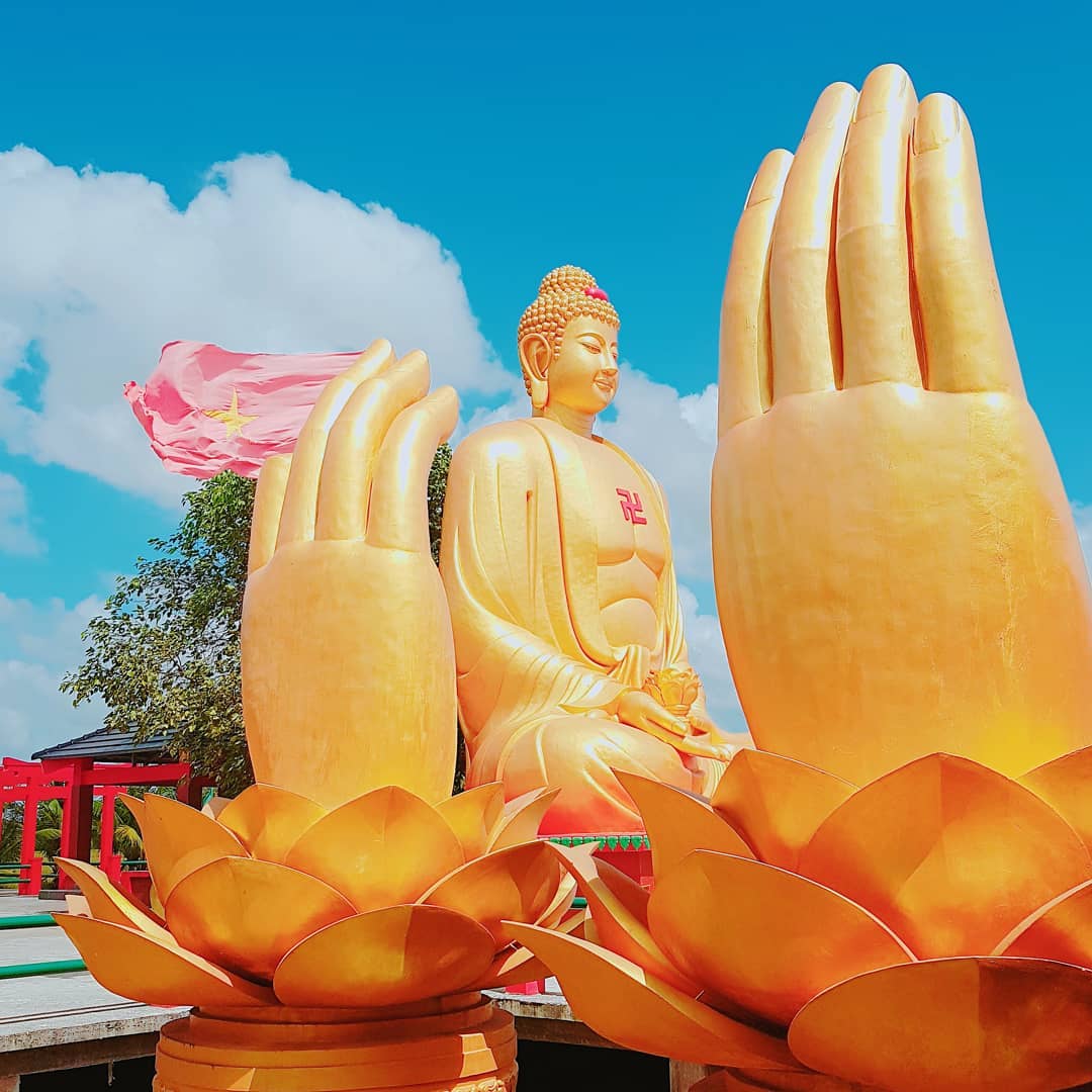 A magnificent Buddha statue of the pagoda