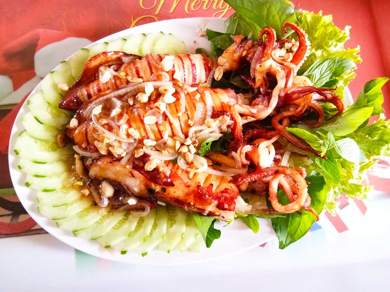 Fresh Squid - A unique dish when coming to Dam Thi Tuong