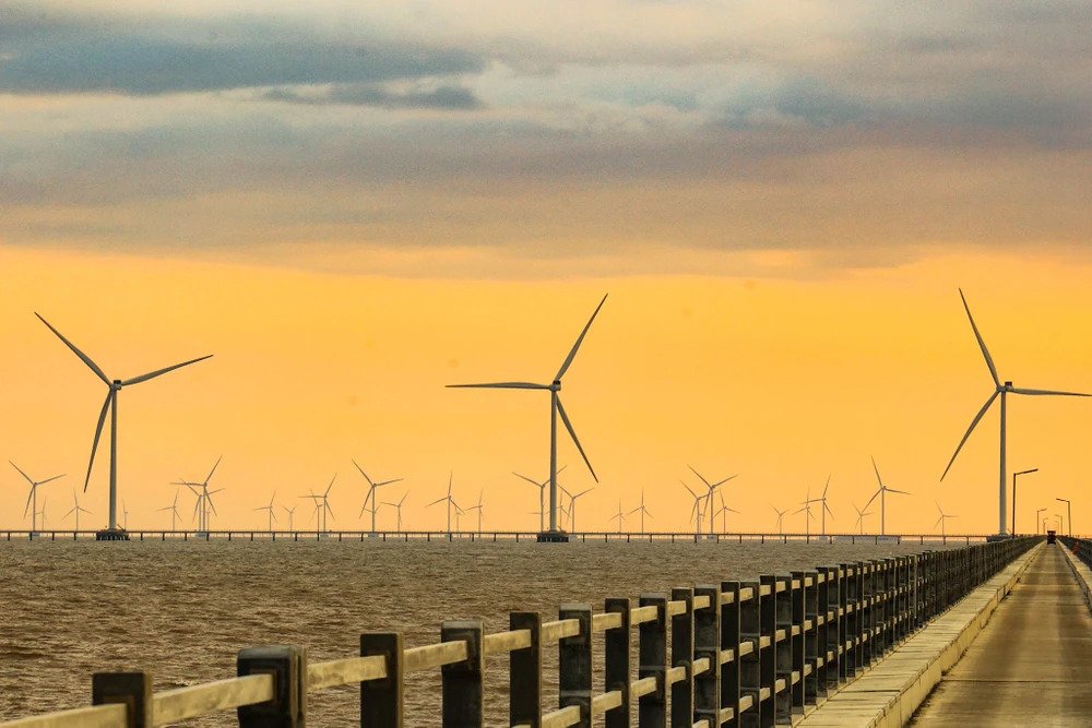 The wind farm in Bac Lieu