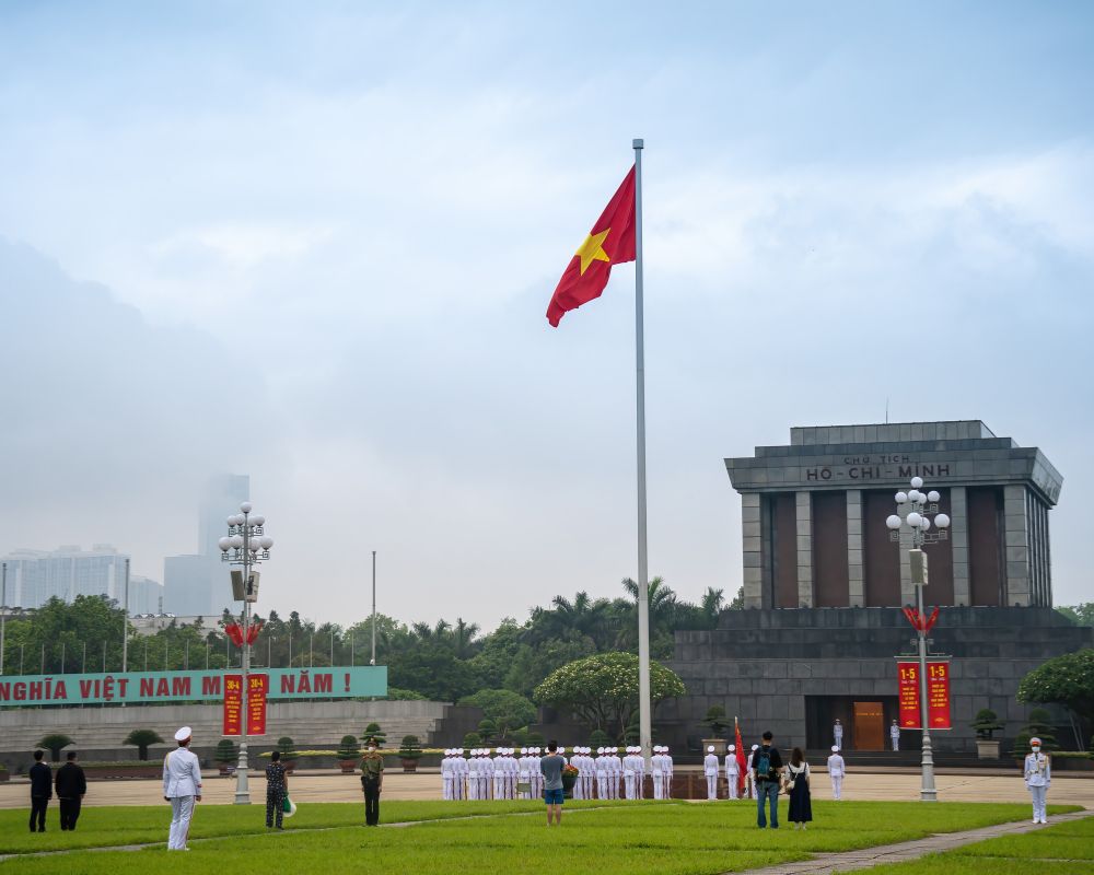 Ba Dinh Square in Hanoi