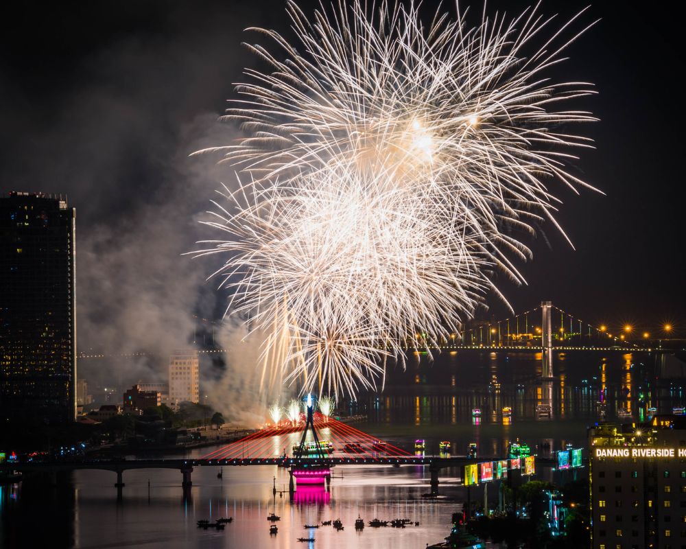 Firework display in Danang